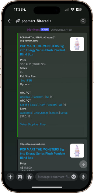 Discord Notification Example